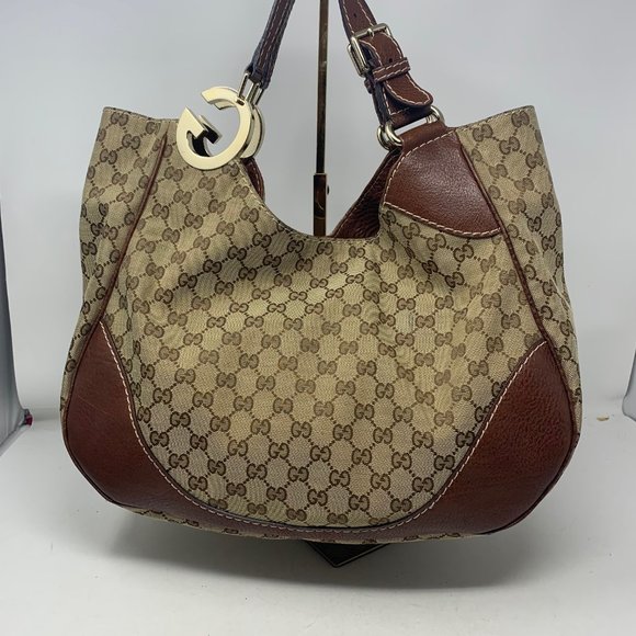 Gucci Charlotte  Brown Leather Hobo Bag - Picture 2 of 13